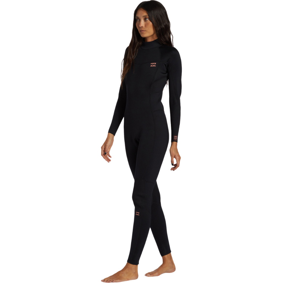 2025 Billabong Womens Foil 5/4mm Back Zip Wetsuit ABJW100186 - Black
